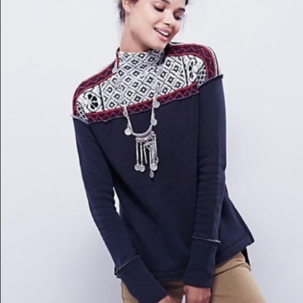 Free People Snow Bunny Sweater Sweatshirt